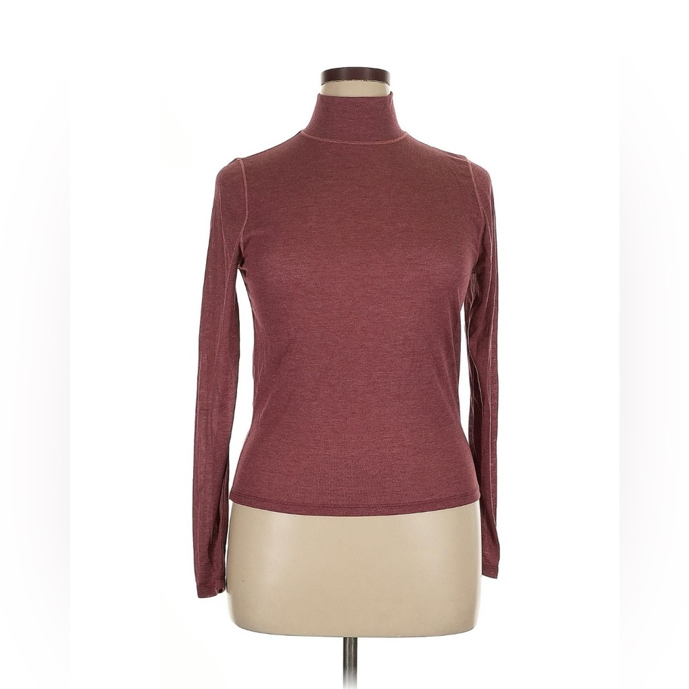 🆕 MADEWELL long sleeve turtleneck, size XL, burgundy/berry colour